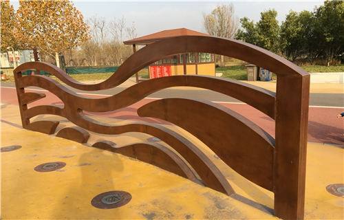 漳州公园锈钢板文化墙
