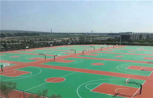 莱芜好的材料厂家专业承接篮球场地面施工