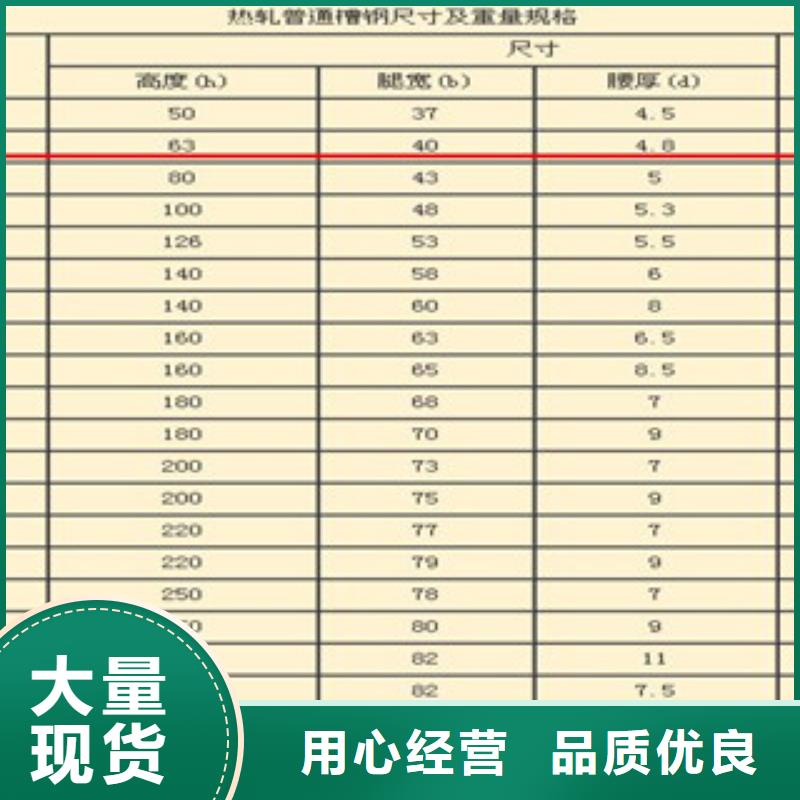 镀锌槽钢代理商
