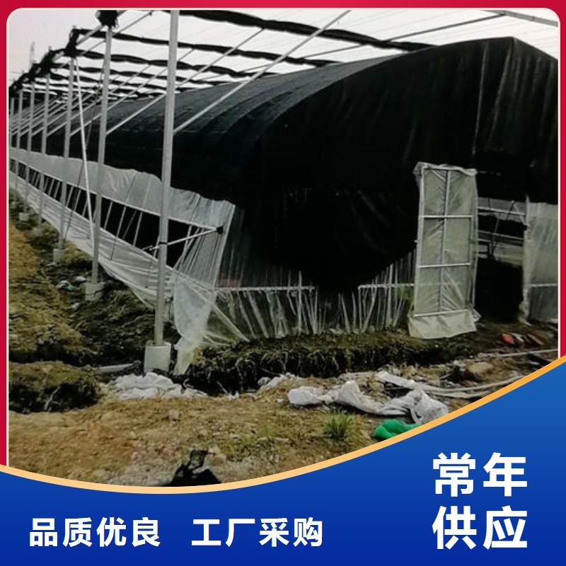 制造春秋拱棚施工现场