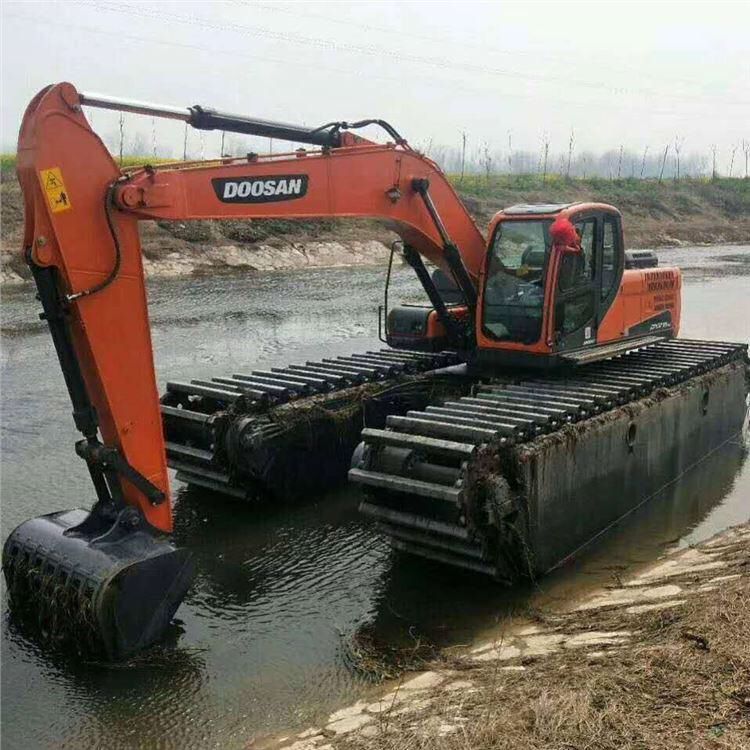 内蒙古自治区呼伦贝尔市水路两用挖机租赁收费合理