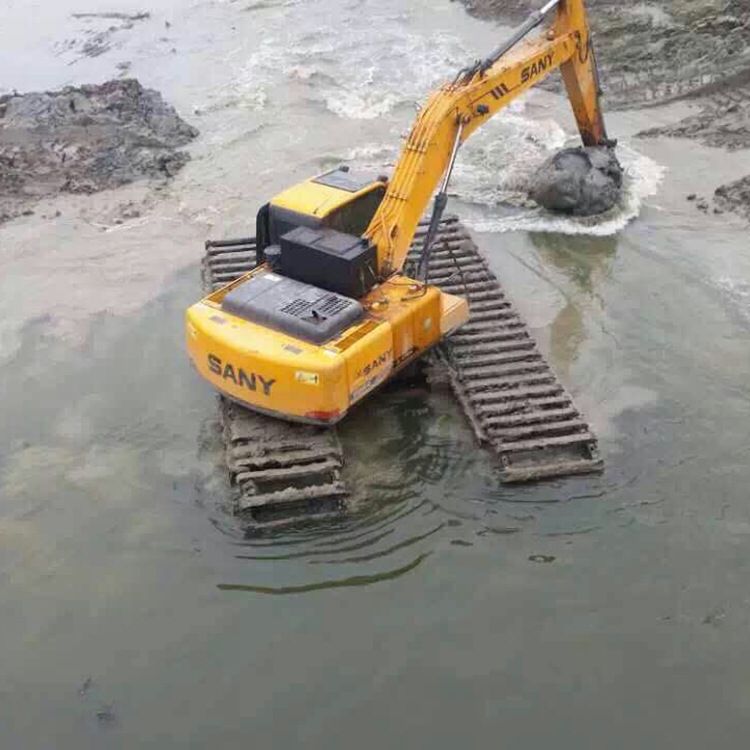 山西省晋中市矿区清淤水上挖机租赁几天能到